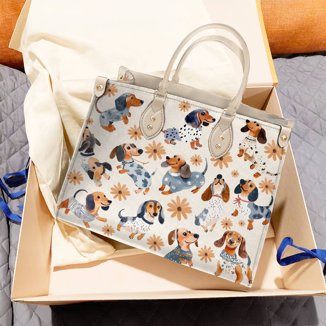 Lorva Dachshund Leather Bag Daisy Doxie