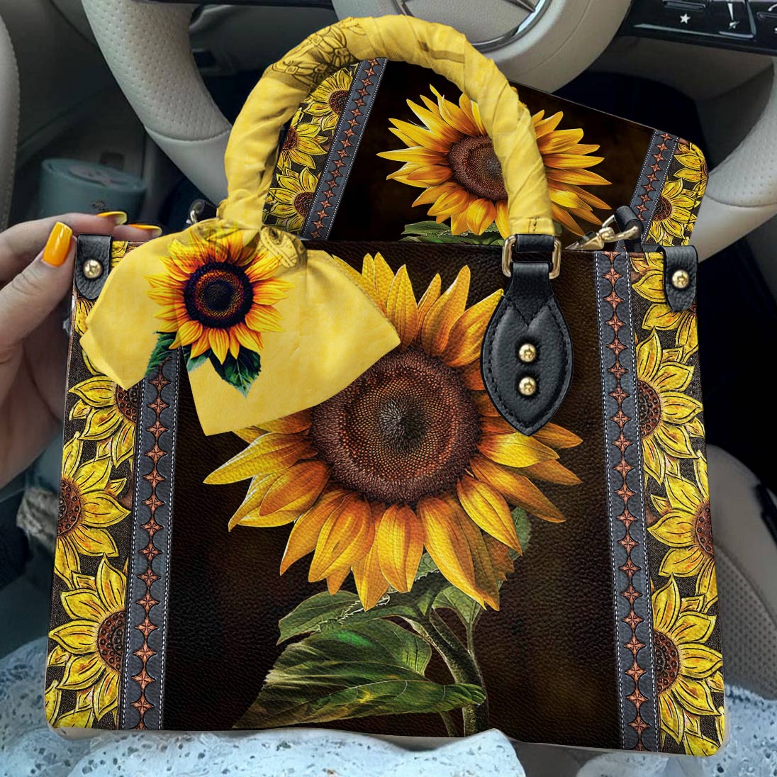 Lorva Leather Bag Hope Love Sunshine