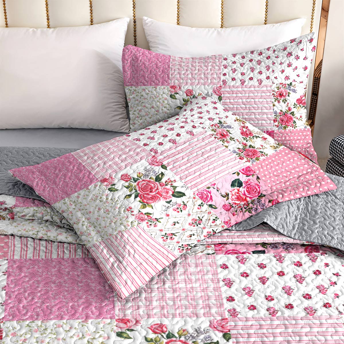 Lorva All Season Quilt 3-Piece Set Floral Dreams