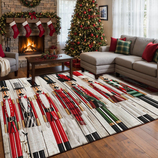Lorva Christmas Area Rug Charming Nutcracker