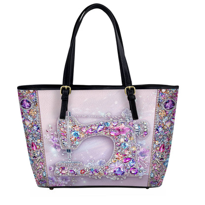 Lorva Leather Tote Bag Gentle Sewing Machine