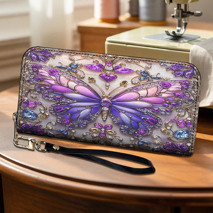 Lorva Leather Wallet Charming Butterfly
