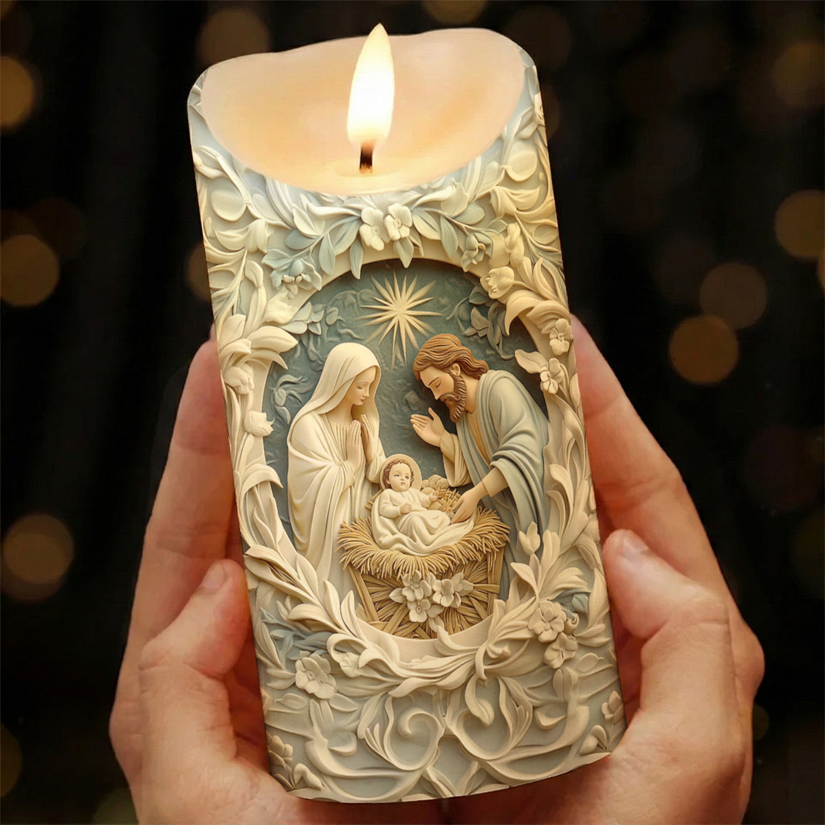 Lorva LED Candle The Blessed Family
