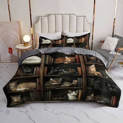 Lorva All Season Quilt 3-Piece Set Whiskers In The Book Nook