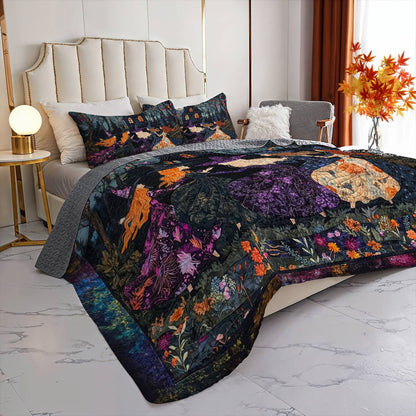 Witch Lorva All Season Quilt 3-Piece Set Whispers of the Forest