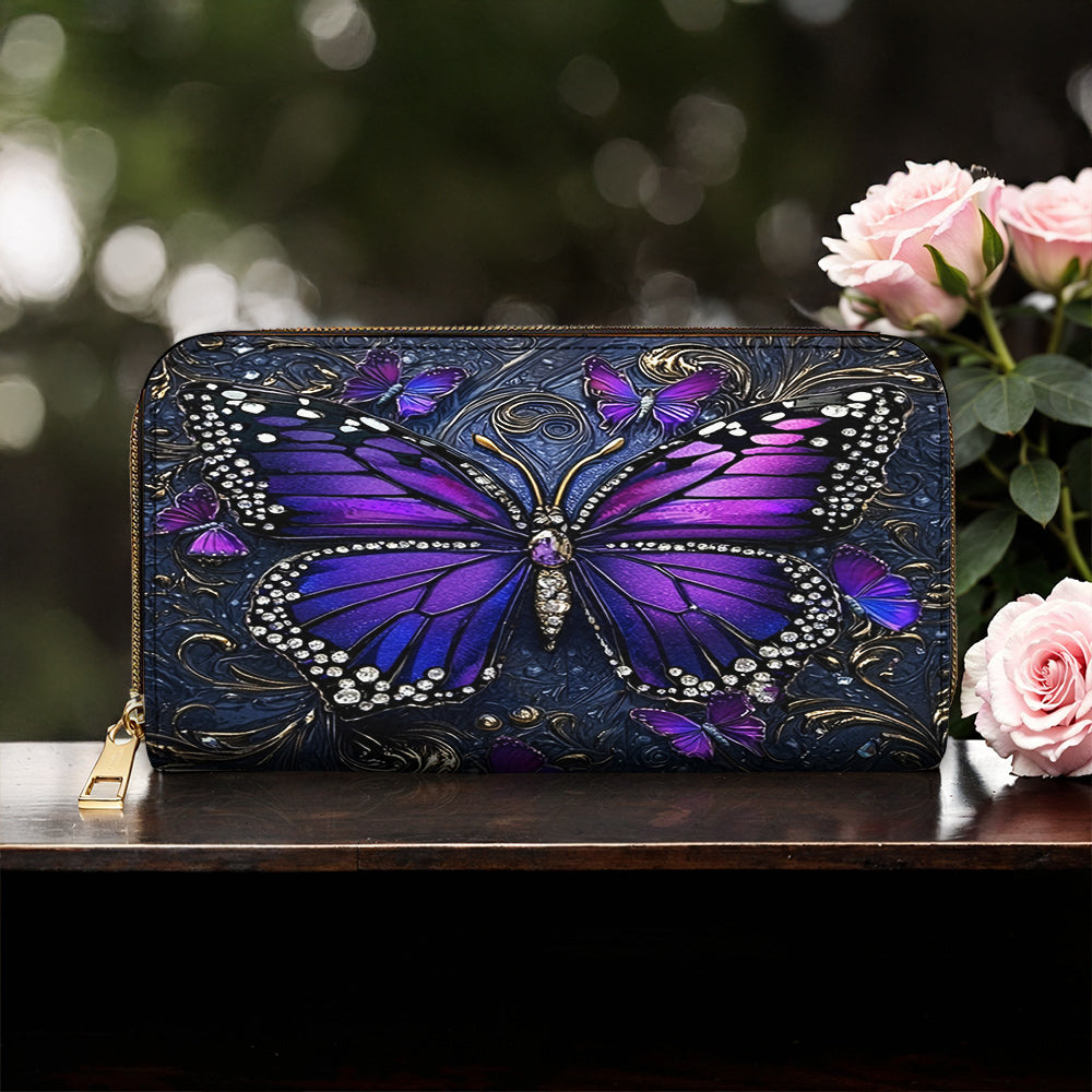 Lorva Butterfly Leather Wallet Hope Love