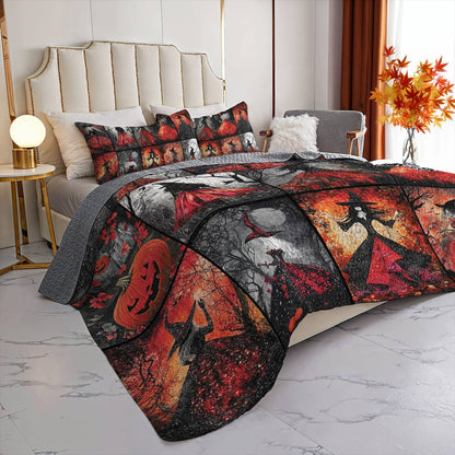 Witch Lorva All Season Quilt 3-Piece Set Scarlet Spell