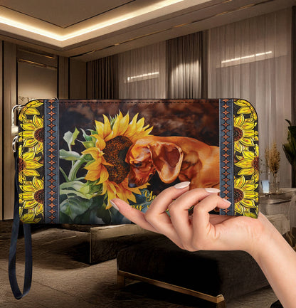Lorva Leather Bag Dachshund You Are My Sunshine