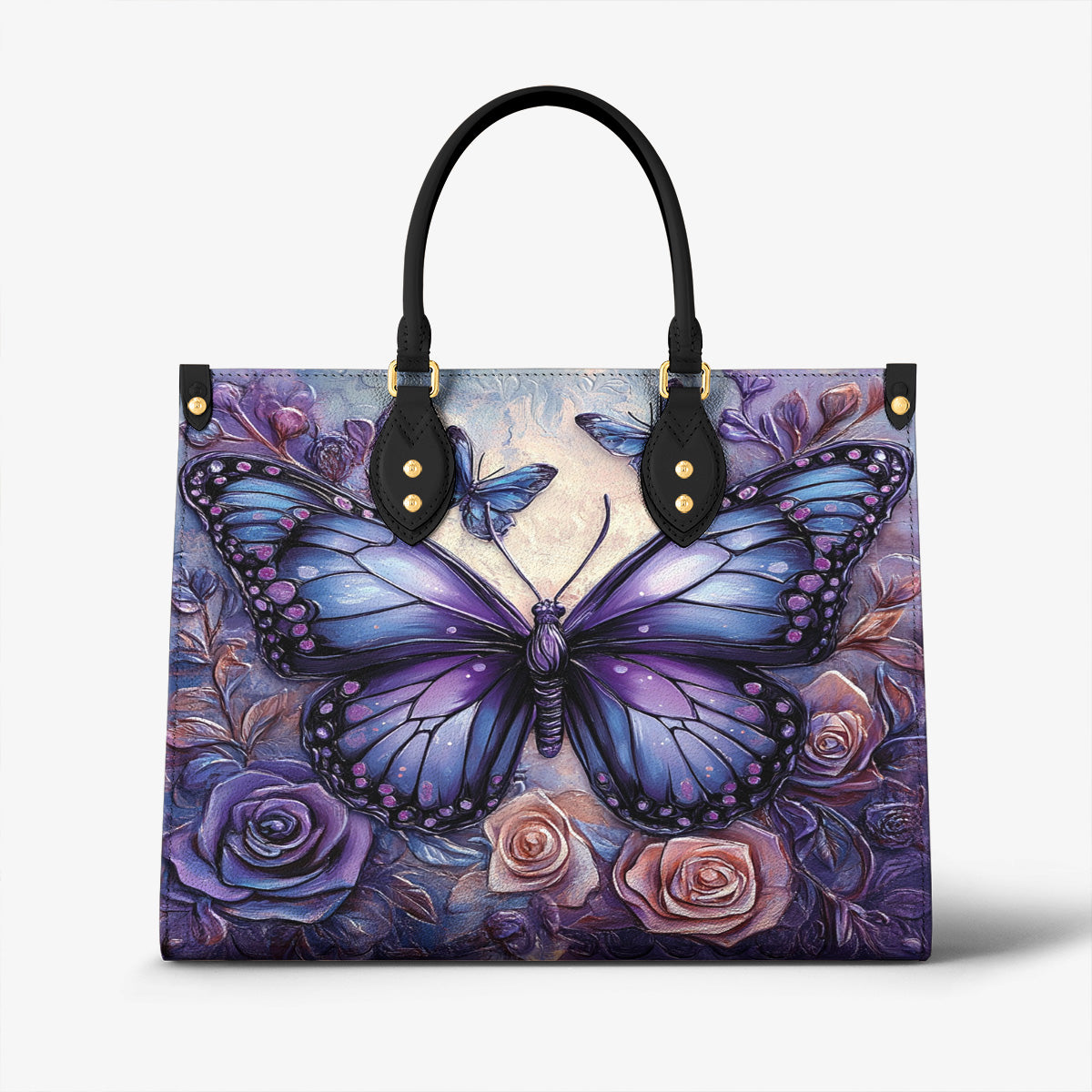 Lorva Leather Bag Violet Royalty