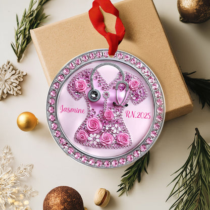 Lorva Nurse 2D Acrylic Ornament Personalized Sparkling