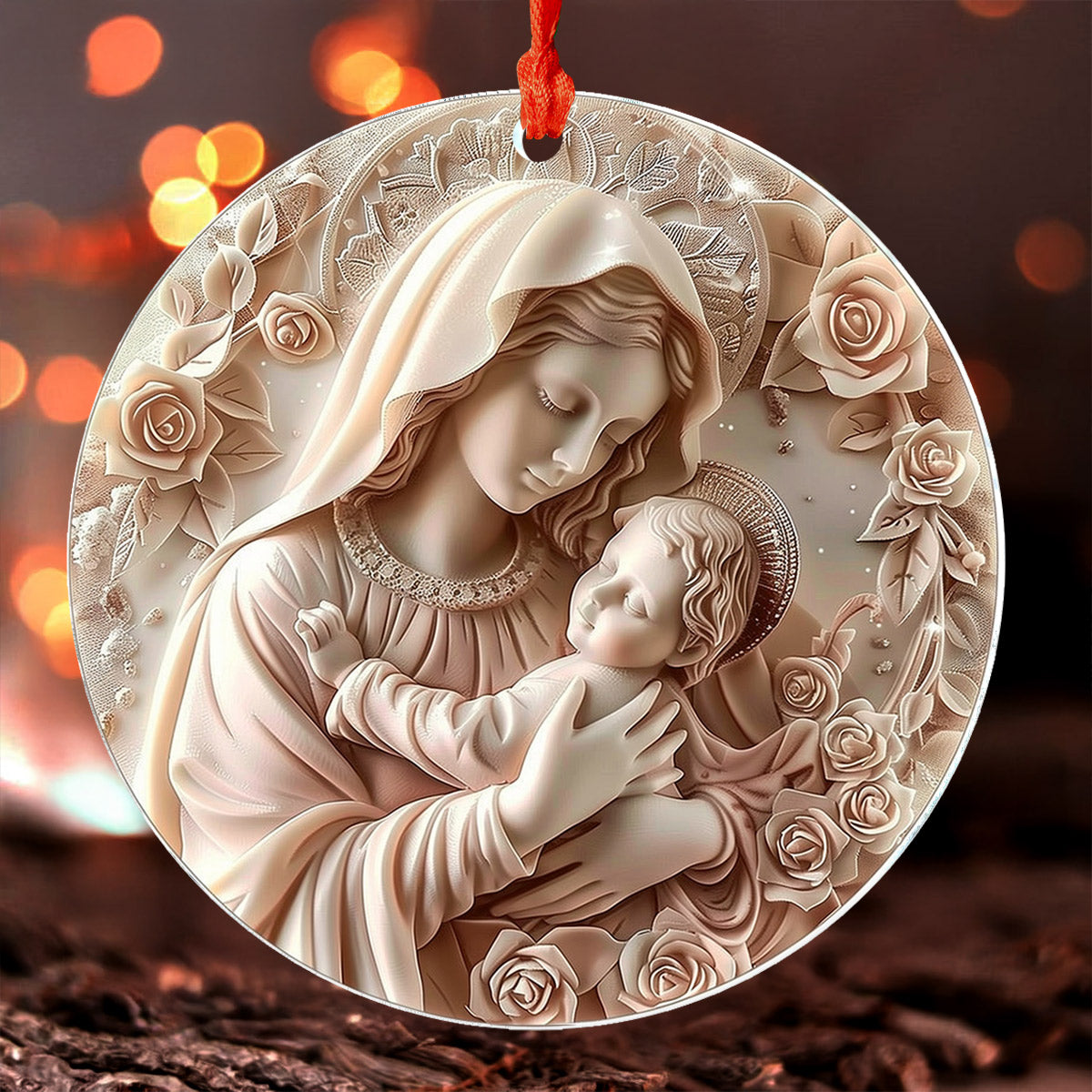 Lorva 2D Acrylic Ornament Holy Embrace