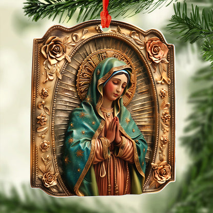 Lorva 2D Acrylic Ornament Blessed Virgin Mary Rosary