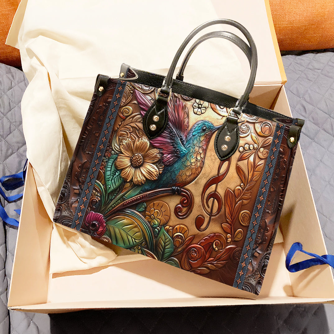 Lorva Hummingbird Leather Bag Melody In Flight