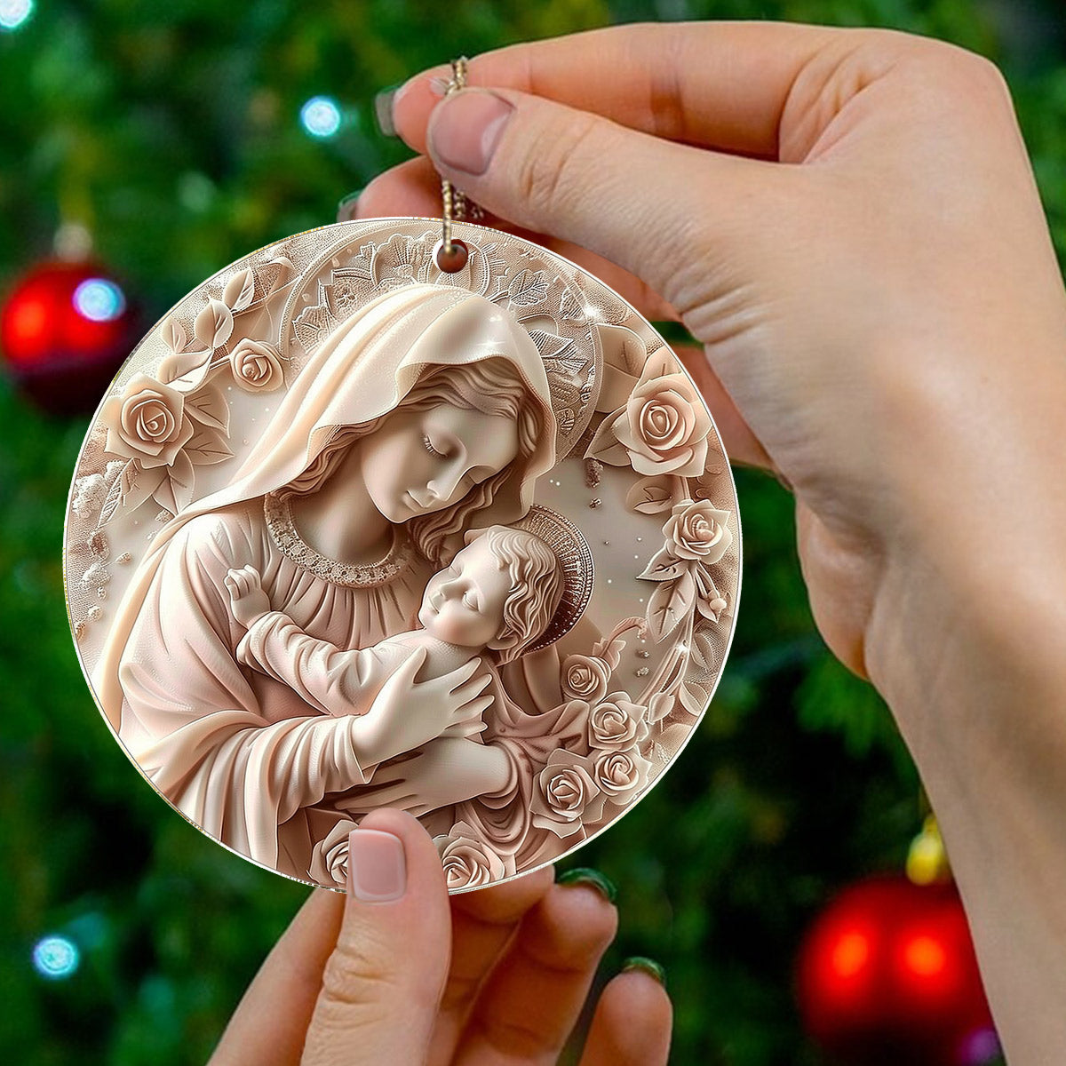 Lorva 2D Acrylic Ornament Holy Embrace