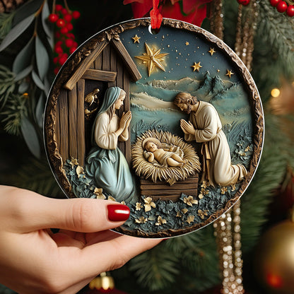 Lorva 2D Acrylic Ornament Timeless Holy Family