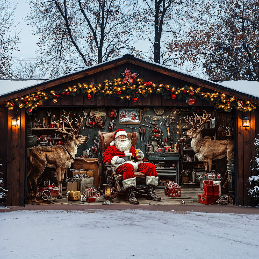 Lorva Christmas Garage Door Banner Decoration Majestic Home