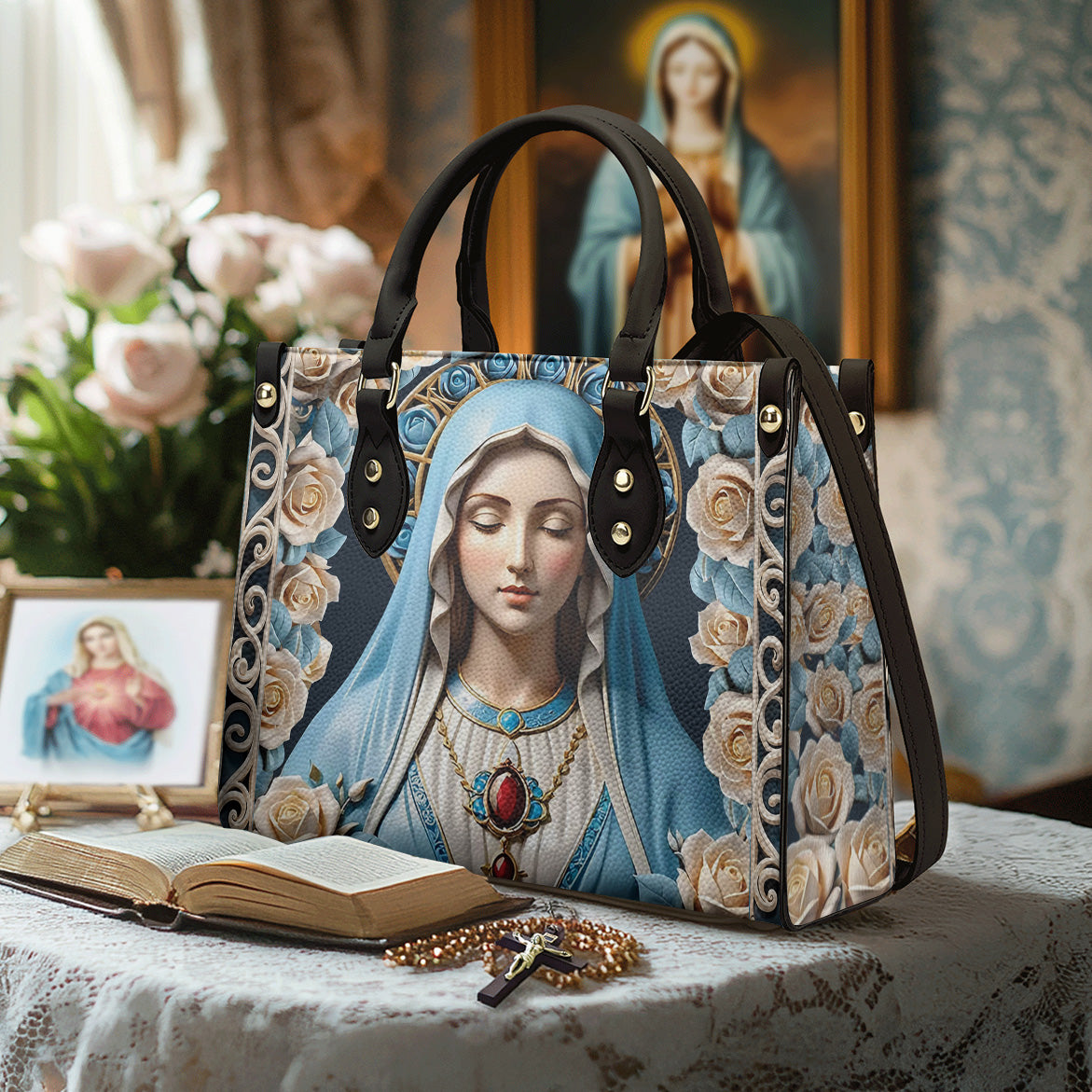 Lorva Leather Bag Roses Of Grace