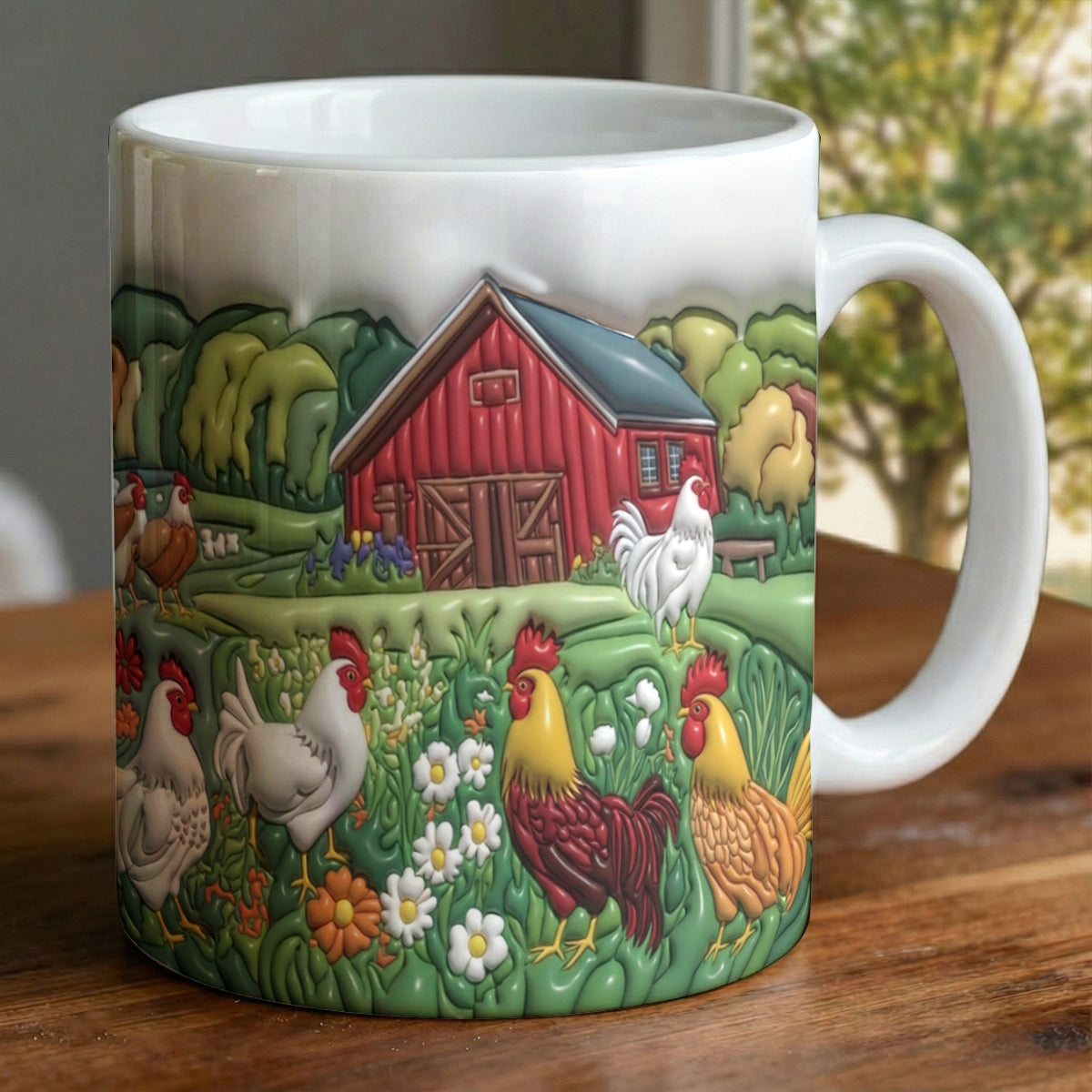 Lorva Chicken Mug Peace Farmlife