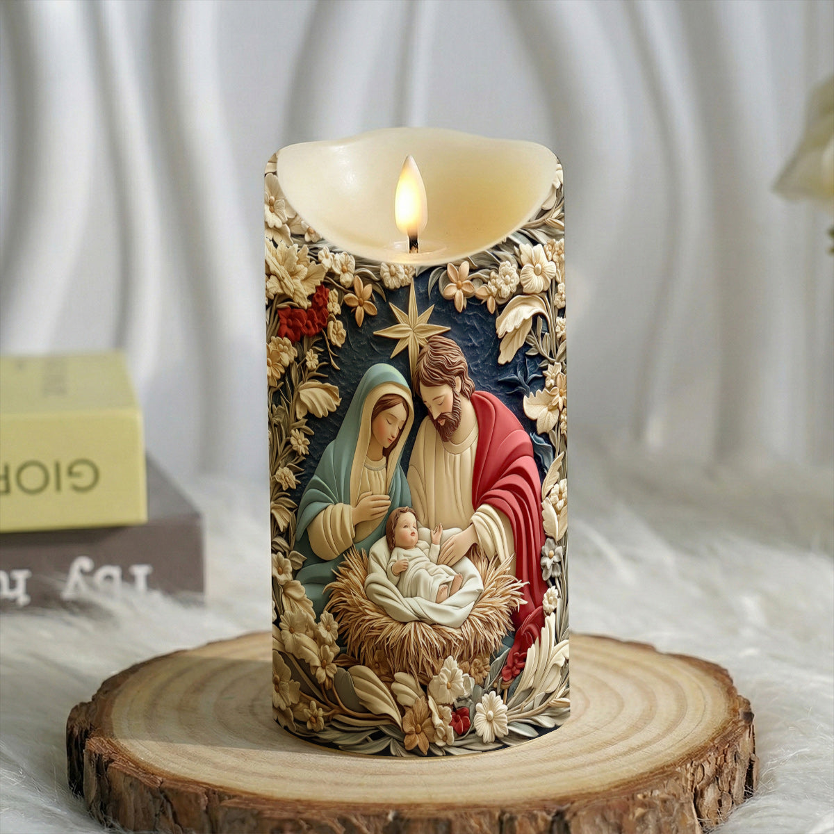 Lorva LED Candle Sacred Christmas