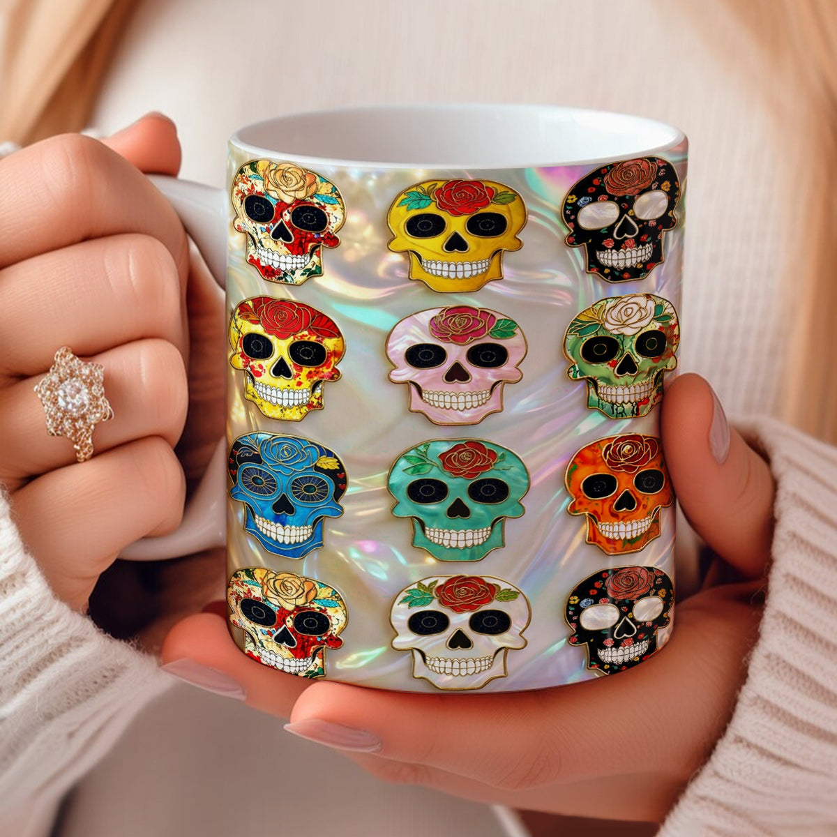 Lorva Mug Colorful Sugar Skulls