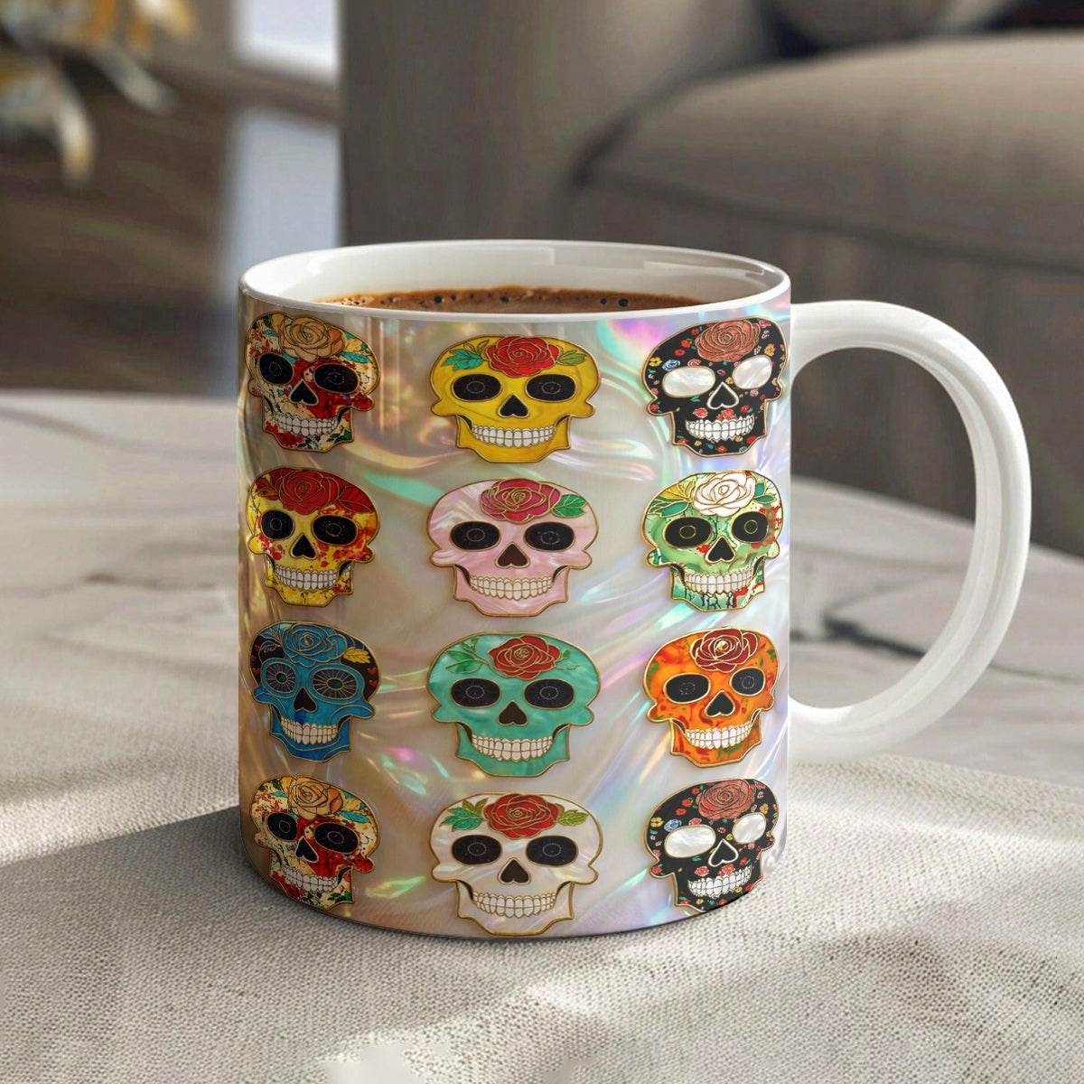 Lorva Mug Colorful Sugar Skulls