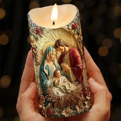 Lorva LED Candle Christmas Faith Love