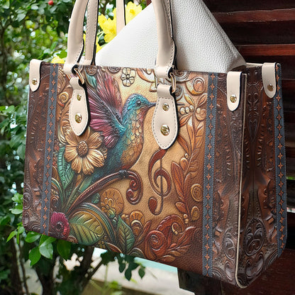 Lorva Hummingbird Leather Bag Melody In Flight