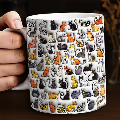Lorva Mug Joyful Cat Family