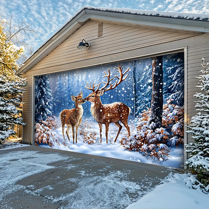 Lorva Deer Garage Door Banner Decoration The Silent Glade