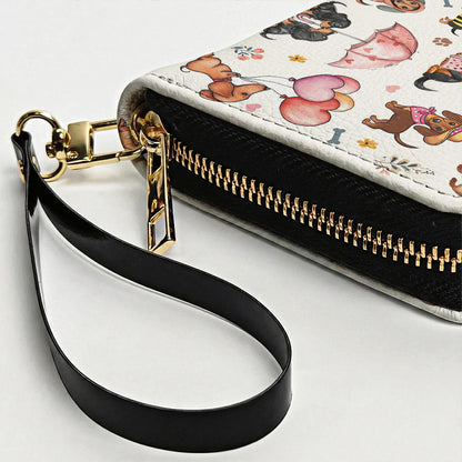 Lorva Dachshund Leather Wallet Sweet Day