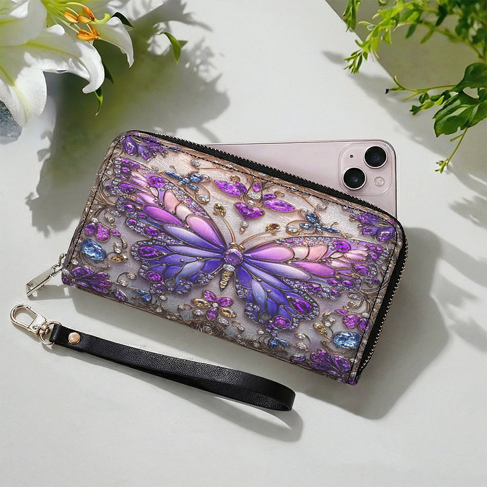 Lorva Leather Wallet Charming Butterfly