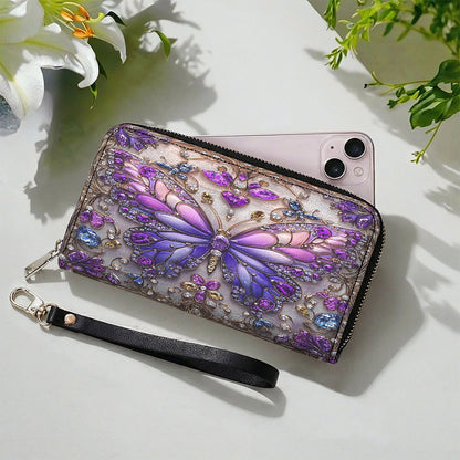 Lorva Leather Wallet Charming Butterfly