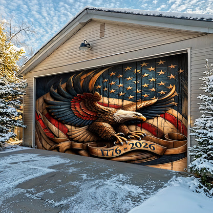 Lorva Garage Door Banner Decoration Classical Eagle