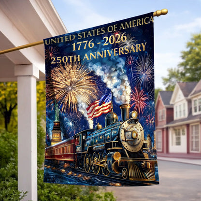 Lorva Garden America Flag The Freedom Express