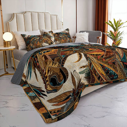 Lorva All Season Quilt 3-Piece Set Majestic Steed