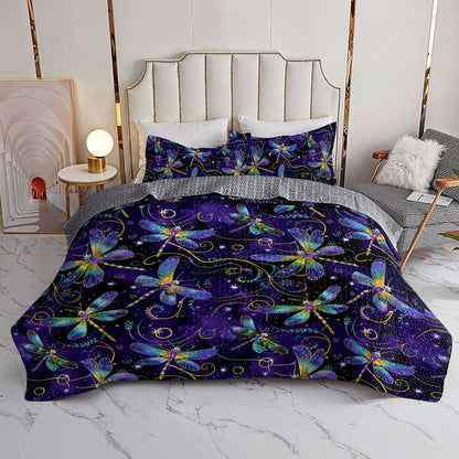 Lorva All Season Quilt 3-Piece Set Mysterious Dragonfly