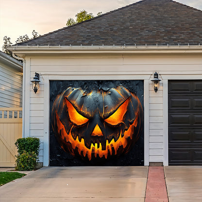 Lorva Halloween Garage Door Banner Decoration Pumpkin Of Darkness