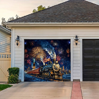 Lorva Garage Door Banner Decoration The Freedom Express