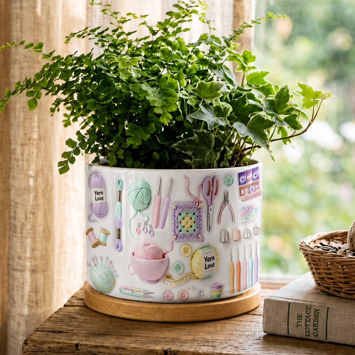 Lorva Yarn Ceramic Plant Pot Yarn Is My Therapy
