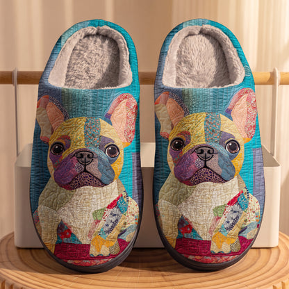 Lorva French Bulldog Fleece Lined Slippers Cuteness Overload