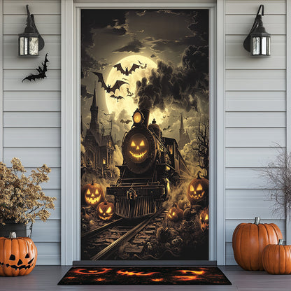 Lorva Halloween Door Cover Pumpkin Express Halloween