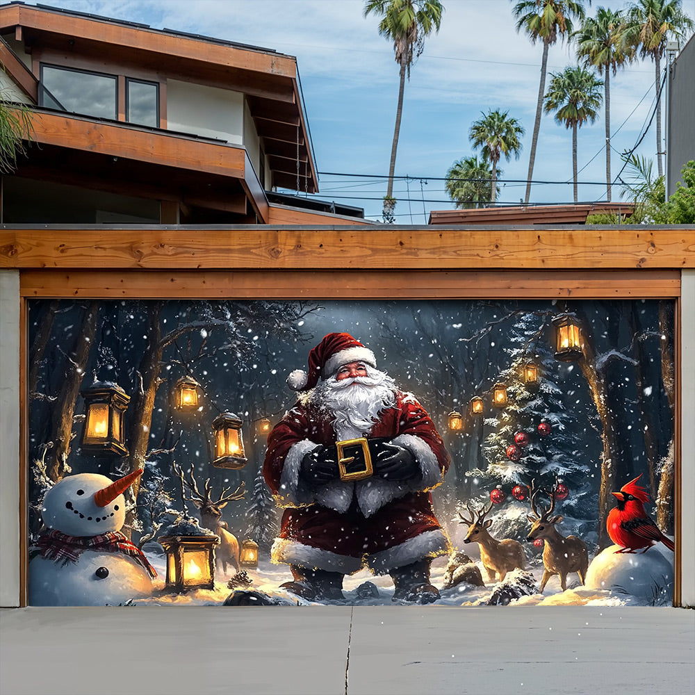 Lorva Christmas Garage Door Banner Decoration Christmas Delight