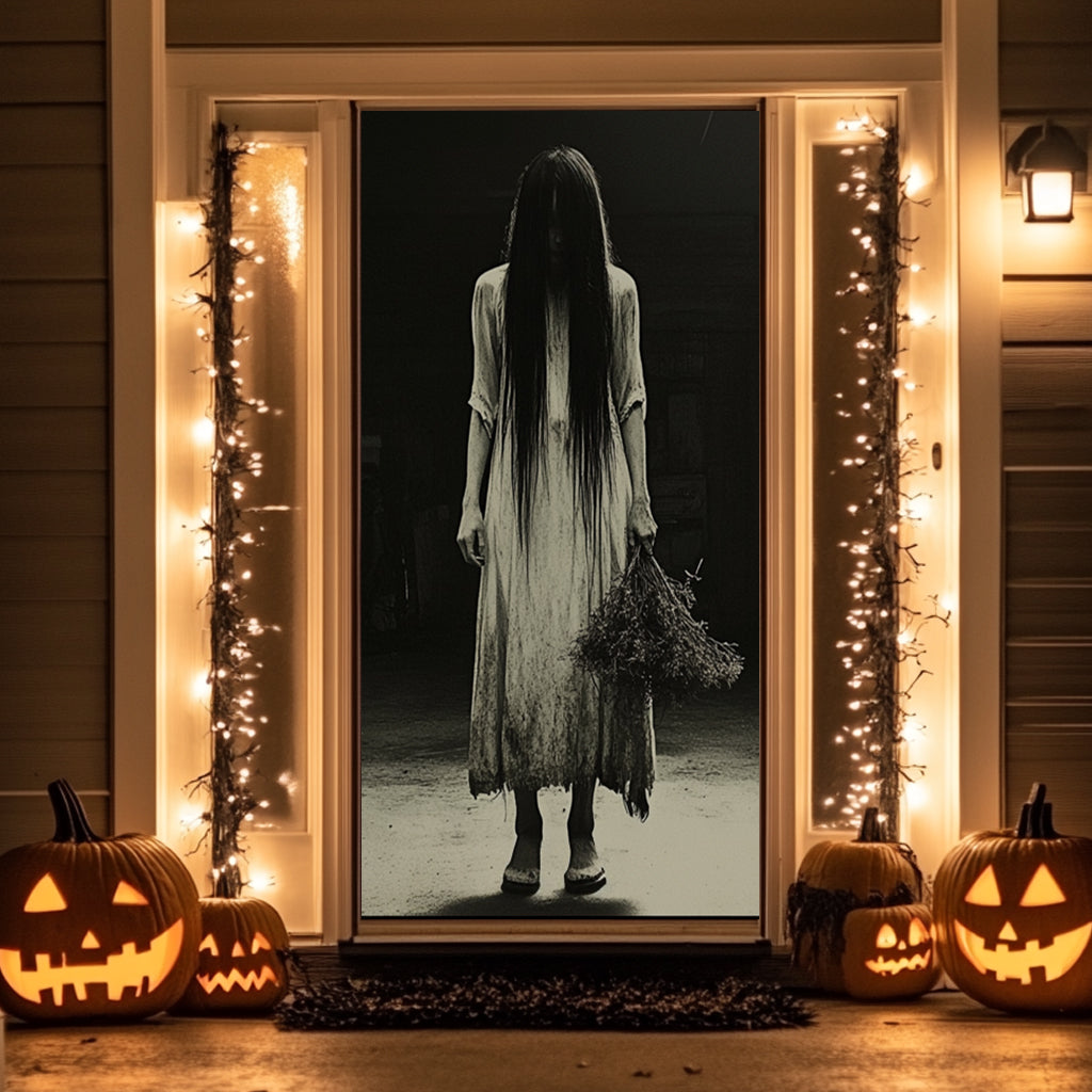 Lorva Halloween Door Cover The Ghostly Girl