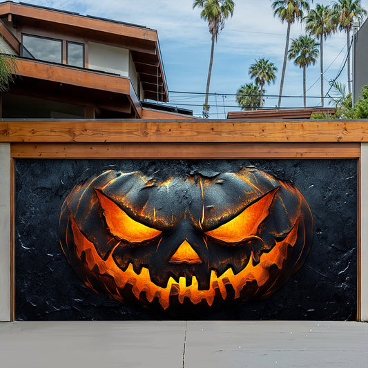 Lorva Halloween Garage Door Banner Decoration Pumpkin Of Darkness