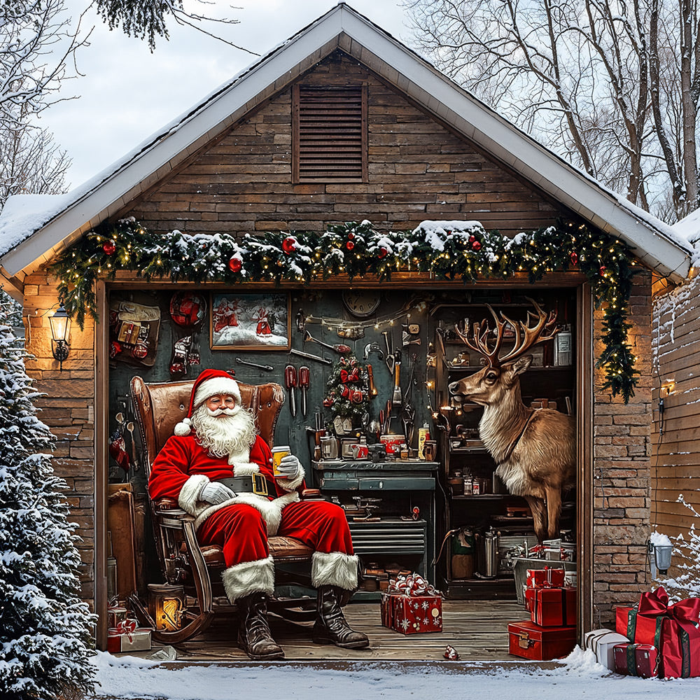 Lorva Christmas Garage Door Banner Decoration Majestic Home