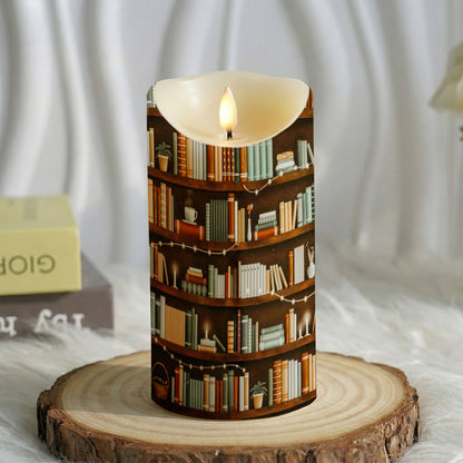 Lorva Reading LED Candle Cozy Bookshelf