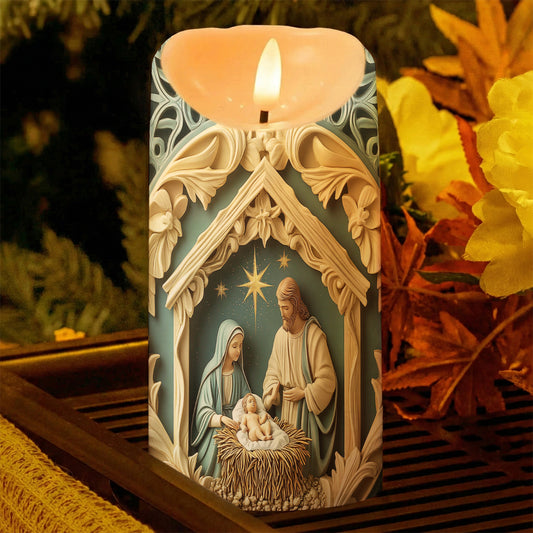 Lorva LED Candle Graceful Nativity