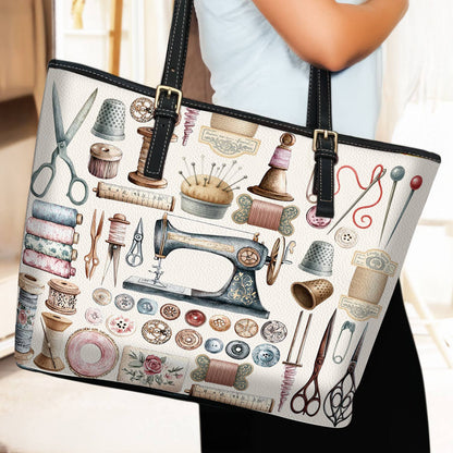 Lorva Leather Tote Bag Threaded Memories
