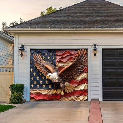 Lorva Garage Door Banner Decoration Freedom Still Soars
