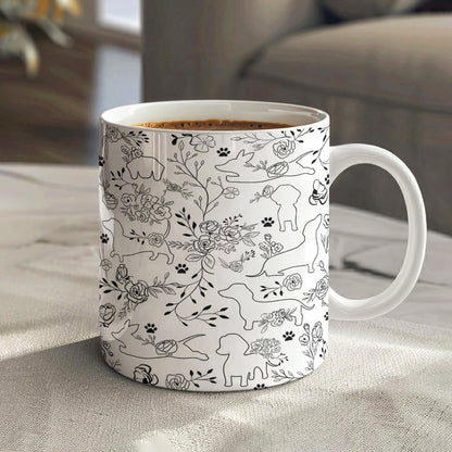 Lorva Mug Amazing Floral Dachshunds